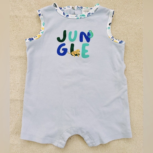 Carrement Beau Baby Romper Jungle Theme - 12 months - Picture 1 of 5